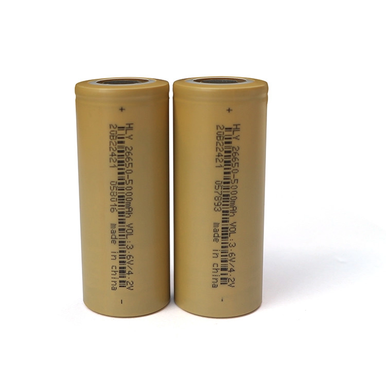 OEM ODM 5000mAh Cylindrical High Power Density Lithium Ion Batteries Cell 26650