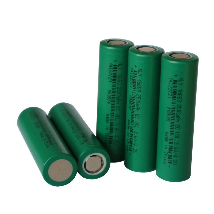 Small Size 18650 3.6 volt 18650 battery 2500mah Lithium Ion Battery FCC