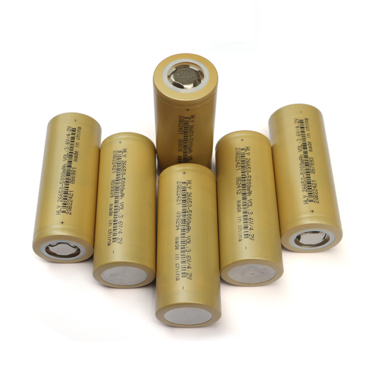 Customized power supply 3.6 Volt Rechargeable 26650 5000mah Lithium-Ion Bitteries For Ebike