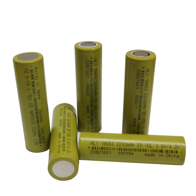 Electric Tools High Density Lithium Battery 3.6V 2200mah High Rate 18650 Cell Battery