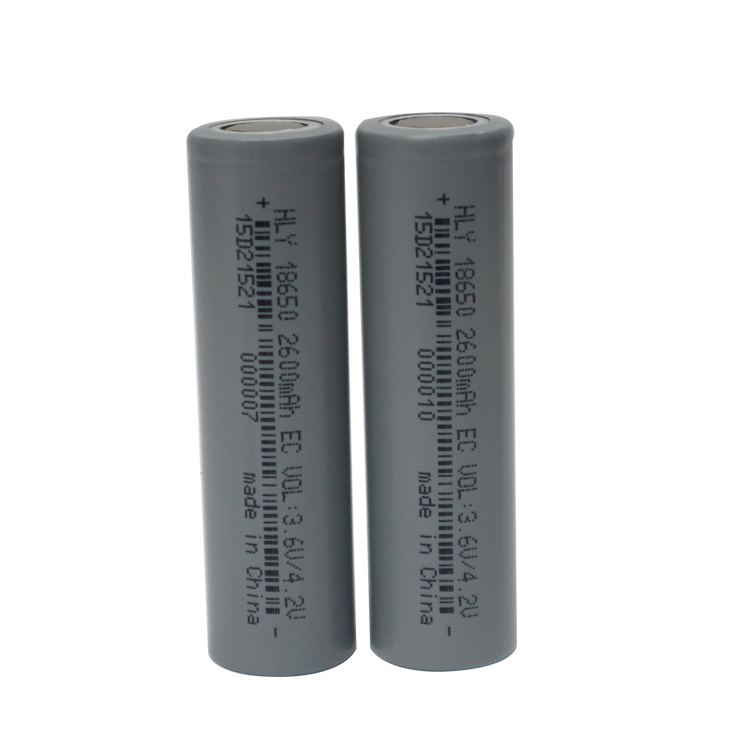 High Power 2600mah 3.6v Rechargeable Lithium Ion Battery Cell For Electric Vehicles