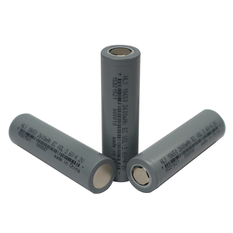Cylindrical 3.6 Volt 2600mah Lithium Ion Battery Cell Rechargeable High Capacity MSDS