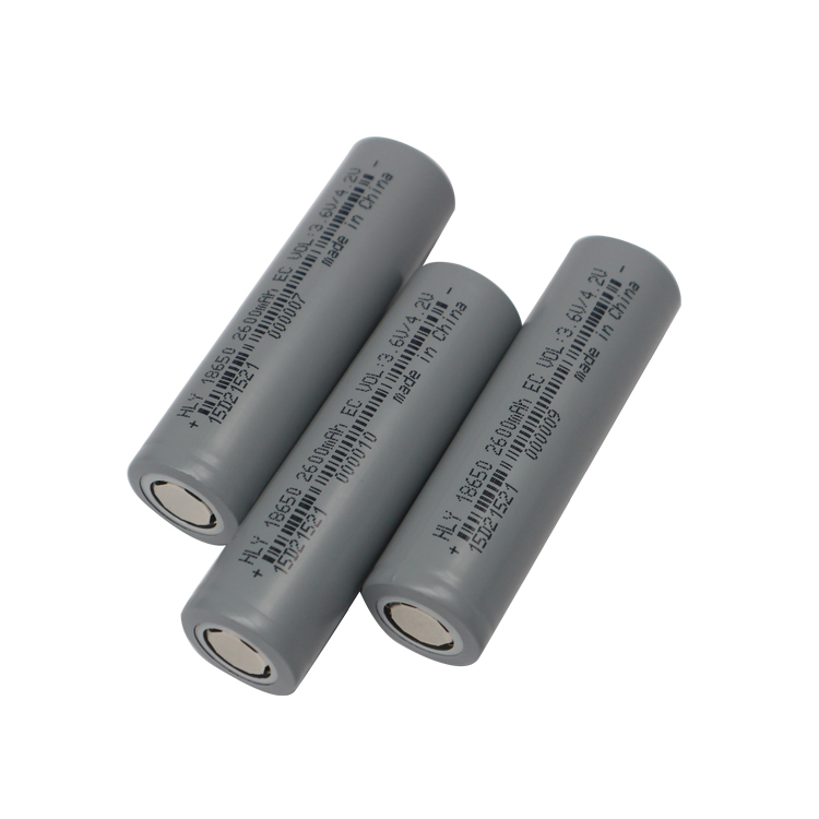 Deep Cycle Lithium 18650 3.7 Volt 2600mah Rechargeable Battery For Electric Scooters