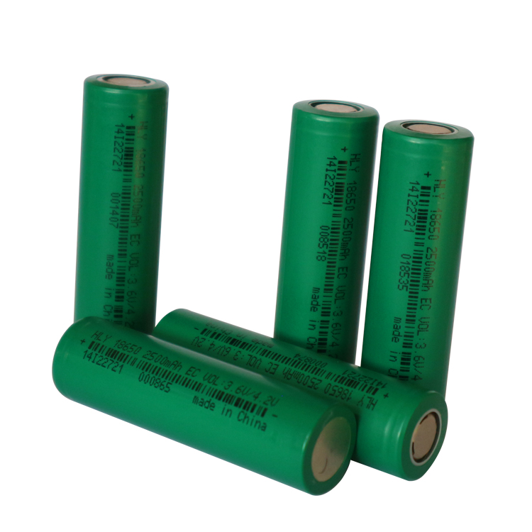 NCM 18650 3.6 Volt Lithium Ion Battery Cell 2500MAh High Capacity Rechargeable