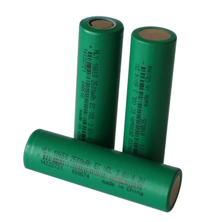 Rechargeable Li Ion 3.6v 18650 Battery 2500Mah For Power Tool