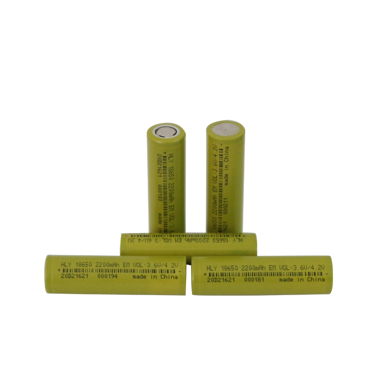 Customized Rechargeable Litium Battery 3.6v 2200mah 18650 Li Ion Battery Cell