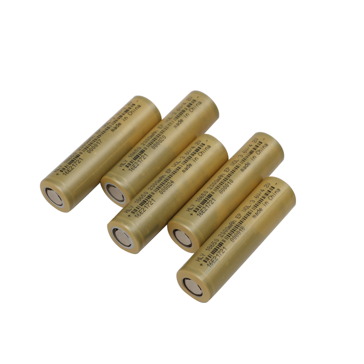 Long Life 2000 Mah Lithium Ion Battery Cell 18650 3.6V 0.5C For Home Electronics