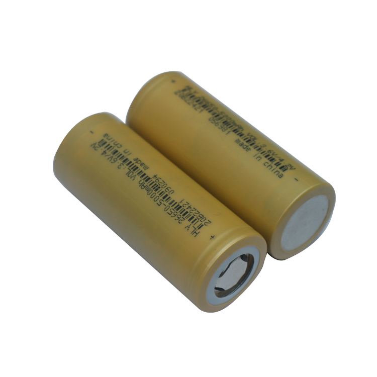 26650 High Drain Lithium Rechargeable Battery 5000mAh Li Ion Battery 3.6v