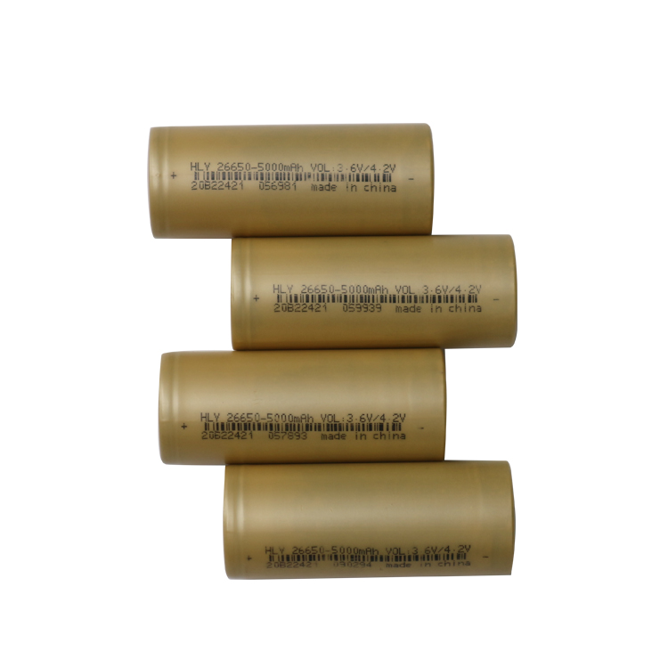 Deep Cycle NMC Lithium Cylindrical Battery Cells 1500 Times 26650 High Rate Power