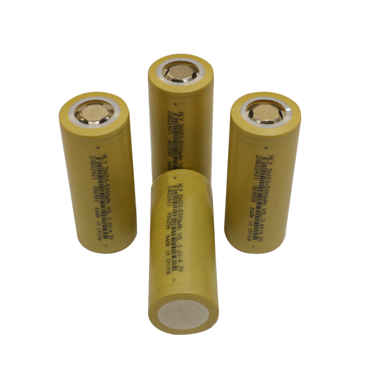 5000mAh 26650 3.6 Volt Lithium Ion Rechargeable Battery For Solar Panel