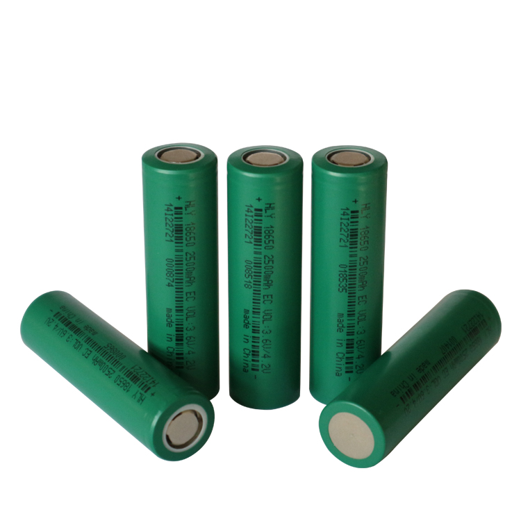 High Power 18650 Lithium-ion Battery 3.6v 2500mah Cells Batteries For Flashlight